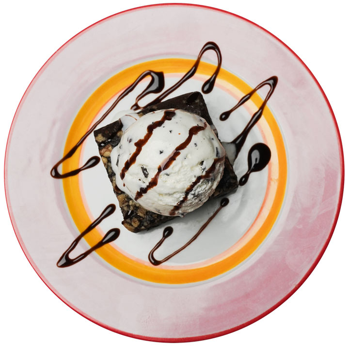 Chocolate Brownie with Vanilla Ice Cream